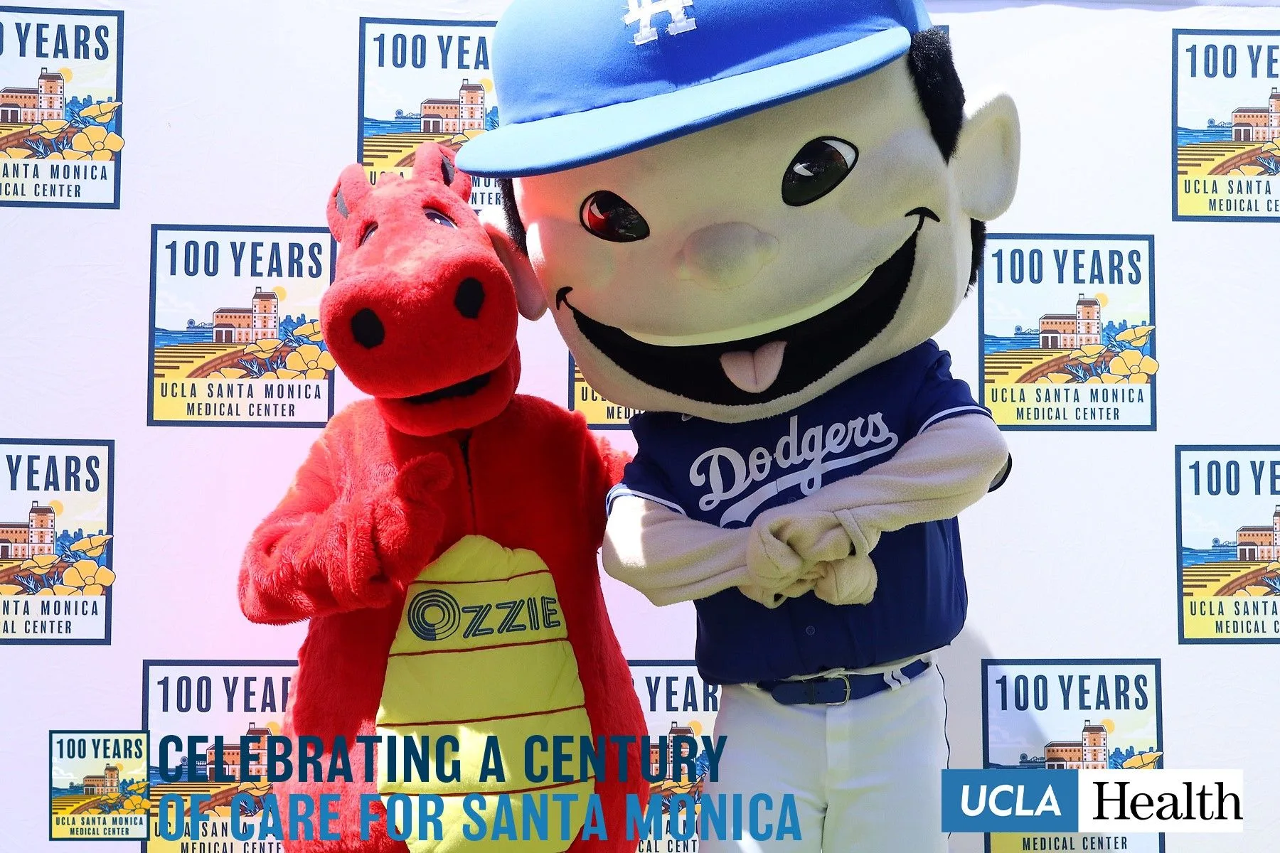 Ozzie Brings Bruin Spirit to Santa Monica for UCLA Health’s Centennial